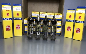 NEW‼️ Matched Quad of Philips EL81 ( 4pcs ) Mullard,Blackbum 1961 - Picture 1 of 3