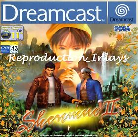 Shenmue 2 Dreamcast Front Inlay (High Quality)