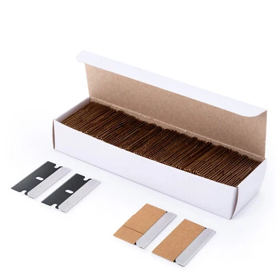 Hoja de acero al carbono de repuesto de 1,5 pulgadas 100 piezas para limpieza raspadores de afeitar envoltura de vinilo Foto 1 de 4