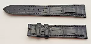 Authentic Breguet Genuine Black Leather Watch Strap 18/16mm, 70+103mm Swiss Made - Picture 1 of 2