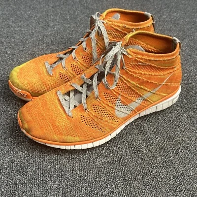 Nike Free Flyknit Chukka Orange/Gray Shoes Men's Size 11 639700-800 - Image 1 of 4