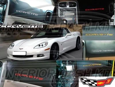 INTERIOR CROMO EMBLEMA LETRAS AJUSTE 2010 2011 2012 2013 CHEVROLET CHEVY CORVETTE Foto 1 de 4