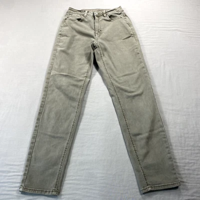 American Eagle Mom Jeans Womens Size 2 Gray Denim Stretch Mid Rise Casual 24x28 - Image 1 of 4