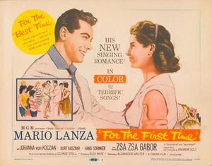 FOR THE FIRST TIME - TITLE LOBBY CARD - IN NEAR MINT CONDITION - MARIO LANZA - Picture 1 of 1