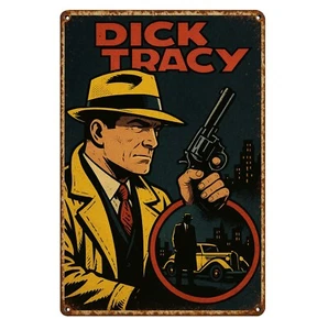 Dick Tracy Film Metall Poster - Sammlerschild - Größe: 20 x 30 cm - Bild 1 von 4