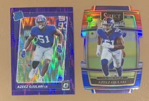 2x 2021 Donruss Optic - AZEEZ OJULARI RATED ROOKIE PURPLE SHOCK PRIZM #273 - Picture 1 of 2