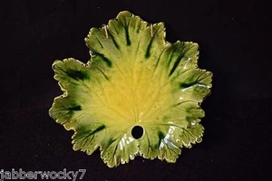 Vintage Majolica Pottery Bretby England - Green Dish - c1885 - Picture 1 of 11