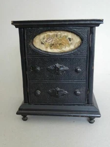 mobiletto PORTASPEZIE legno ebanizzato stile BIEDERMEIER - GERMANIA XIX secolo - Foto 1 di 5