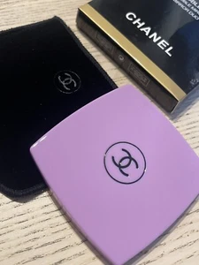 CHANEL CC DUAL COMPACT PURPLE LILAC MIRROR - PERFECT HOLIDAY GIFT FOR HER - Picture 1 of 5