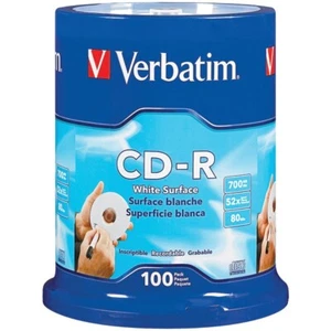 Verbatim 94712 700MB 80-Minute 52x CD-Rs, 100-ct Spindle - Picture 1 of 1