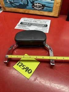 Harley short mini rail back rest sissy bar pad FXR Dyna sportster softail Septic - Picture 1 of 24