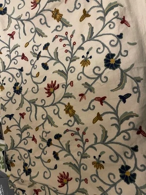 Vintage hand crewel work embroidery - Image 1 of 4