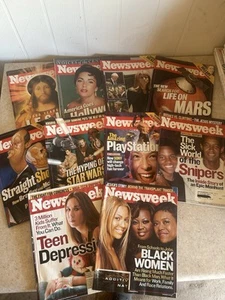 Vintage NEWSWEEK Magazines 1999-2000  a Lot of 10 ~ EXCELLENT CONDITION, - Bild 1 von 3