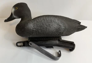 Vintage Mallard Duck Decoy Hunting Sport Black Plastic Carry Lite Milwaukee WI - Picture 1 of 17