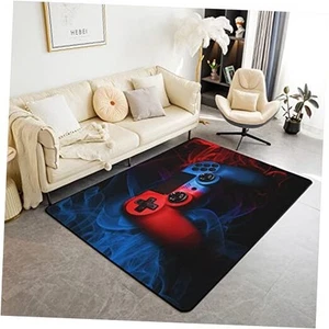 Gamepad Area Rug 4x5 Gaming Rugs for Living Room Bedroom Game 4' x 5' Multi 26 - Picture 1 of 8