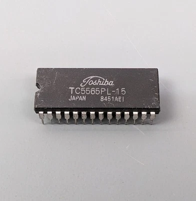 (10) IC Toshiba TC5565PL-15 8K x 8 bits SRAM, 150NS Foto 1 de 4
