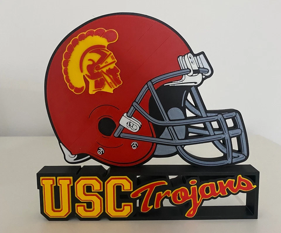 USC Trojans Helmet Desk Display 9" Wide