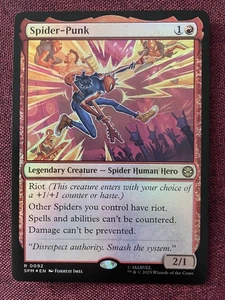 Spider-Punk #92 FOIL NM/M MTG Spiderman Magic Card - Picture 1 of 1