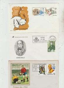 Spain 3 FDC 1982 Football 1982 A. Bello 1983 Dogs good condition - Picture 1 of 2