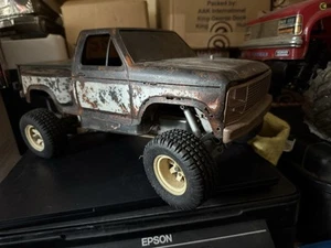 Tamiya Vintage Ford F150 Ranger XLT With Unique Rusty Painted Blackfoot Body - Picture 1 of 11