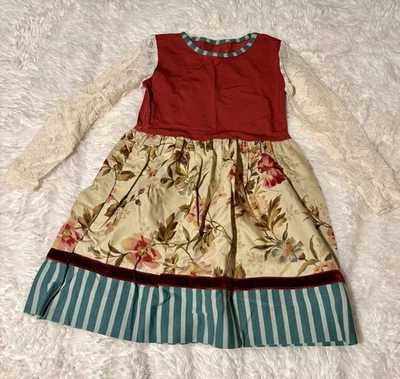 Vestido Persnickety Niñas Talla 4 Años Colorido Nuevo Con Etiquetas Foto 1 de 4