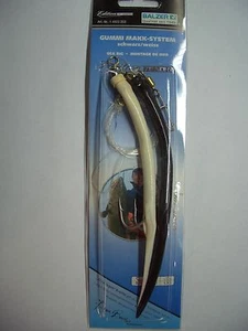 Balzer Gummi-Makk-System, schwarz weiss, Gr. 8/0, 0,90 mm, 120 cm angeln - Bild 1 von 1