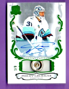 2023-24 THE CUP PHILIPP GRUBAUER PULSANTE LAMINA VERDE AUTO # 1/3 - Foto 1 di 2