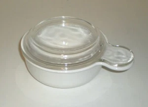 Corning Ware White Grab It 15 oz. Bowl P-150-B & Pyrex Clear Glass Lid P-150-C - Picture 1 of 3