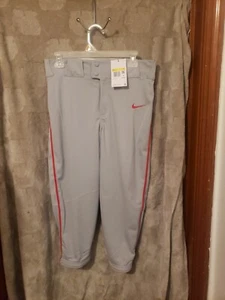 Nike Men's Vapor Select High Piped Baseball Pants BQ6437-056 Scarlet Red Men’s S - Picture 1 of 4