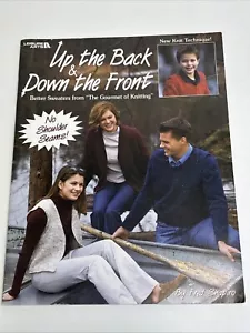 Leisure Arts Up The Back & Down The Front Sweater Knitting Pattern 3412 - Picture 1 of 12