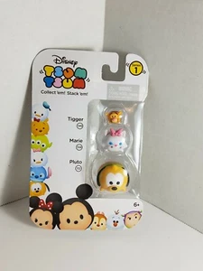 NEW DISNEY TSUM TSUM SERIES 1 3-PACK w/ 149 TIGGER 159 MARIE & 112 PLUTO - Picture 1 of 3