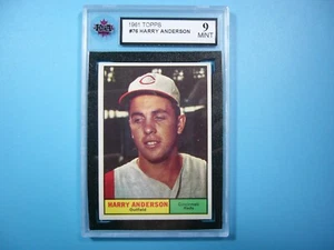 1961 TOPPS MLB BASEBALL CARD #76 HARRY ANDERSON KSA 9 MINT SHARP+ '61 TOPPS GL - Picture 1 of 2