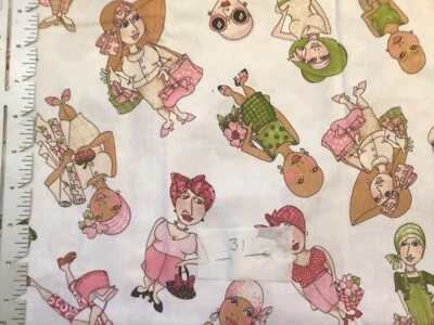 Loralie Harris So Many Ladies on the Mend Cotton Fabric 31 inches - Image 1 of 2