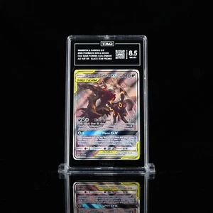 Umbreon and Darkrai GX Tag Team Black Star Promo SM241 TAG 8.5 MINT+ NM STRONG - Picture 1 of 2