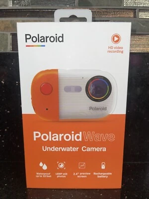 Polaroid Wave Underwater Camera Orange/White Brand New 👇 - Image 1 of 2