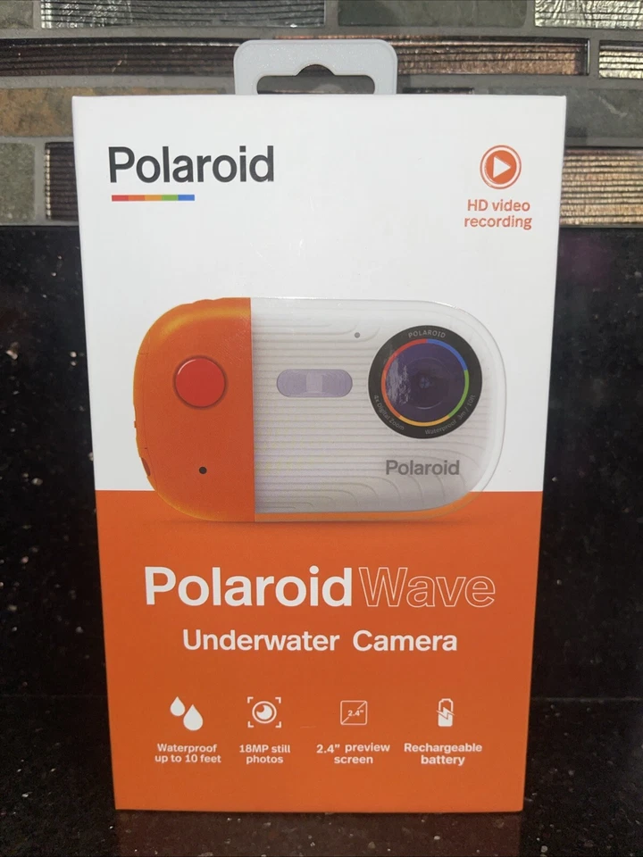 Polaroid Wave Underwater Camera Orange/White Brand New 👇 - Image 1 of 2