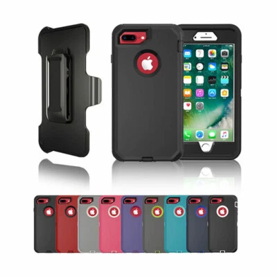 CELLONG For iPhone 6 Plus/7Plus/8Plus Heavy Duty Defender Rugged Case Bult-in Screen