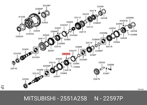 Original OE Schlüssel Schaltgetriebe Synchronizer für Mitsubishi 2551-A258 - Bild 1 von 1
