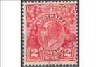 Australia 1931 2D Red Kgv Cofa Wmk Very Fine Used (Cto With Gum) Sg 127, Cv $8