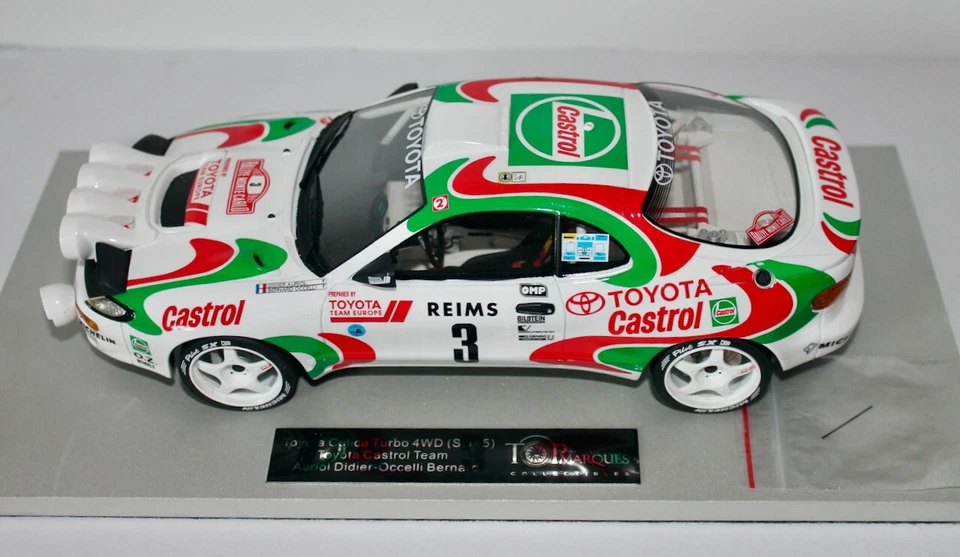 TOYOTA CELICA WRC 4WD - TTE CASTROL MONTECARLO AURIOL OCCELLI - TOPMARQUES  1:18 - Immagine 1 di 4