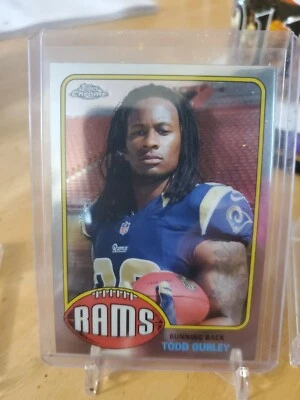 2015 TOPPS CHROME TODD GURLEY 76 THROWBACK ROOKIE CARD MINT GEORGIA BULLDOGS - Image 1 of 2