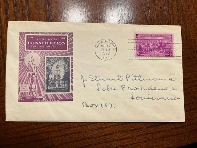 US First Day Cover - Scott 798 - Ioor cachet - Constitution Sesquicentennial - Image 1 of 1