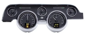 Dakota Digital 67 68 Ford Mustang Analog Gauge System Black Alloy HDX-67F-MUS-K - Picture 1 of 15