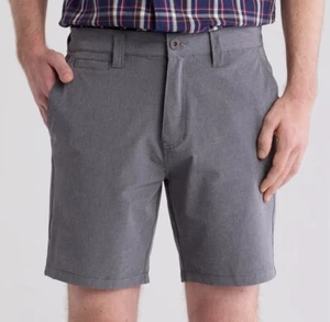 Buffalo Hanuzo Shorts David Bitton Gray Charcoal Men’s Sz 36 Poly blend NWT - Picture 1 of 10