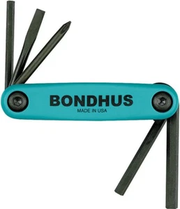 Bondhus Gorilla Grip Utility Fold Up Driver Set Hex Slot Flat Phillips USA 12540 - Picture 1 of 5