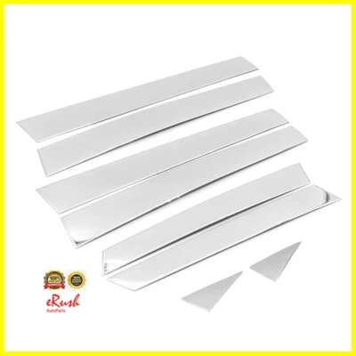 SE ADAPTA A HYUNDAI ELANTRA 2011-2016 8 PIEZAS ACERO PULIDO PUERTA PILAR POSTE CON TECLADO Foto 1 de 2