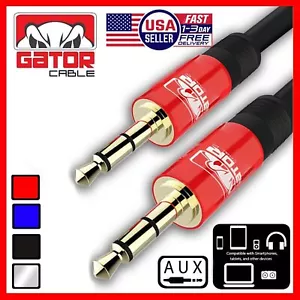 AUX 3.5mm Male to Male Audio Cable Cord For iPhone Samsung LG Mobile Phone 6FT - Picture 1 of 48