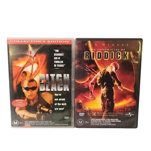 Pitch Black & Chronicles of Riddick DVD Horror Sci-Fi Fantasy Aliens R4 VGC - Picture 1 of 18