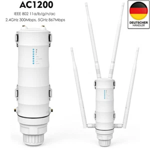 Wavlink-AC1200 Outdoor WLAN Repeater/Extender Dualband WiFi Long Range Access Po - Bild 1 von 16