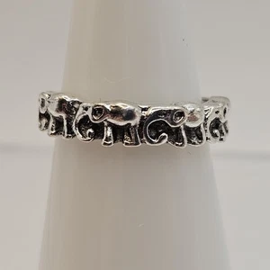 Disfraz Anillo Elefante Tono Plata Talla 61/2 - Imagen 1 de 4
